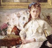 Berthe Morisot, Detail of artist-s mother and his sister